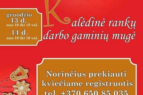 Kalėdinė rankų darbo gaminių mugė