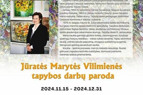 Jūratės Marytės Vilimienės tapybos darbų paroda